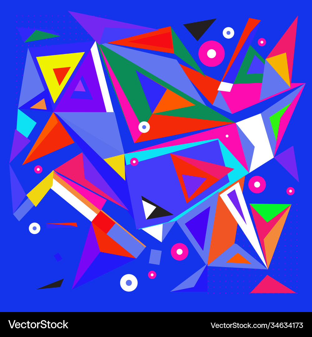Abstract modern triangles background pattern vector image