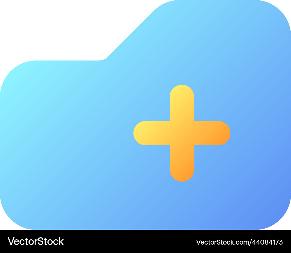 Add to folder pixel perfect flat gradient color Add to folder pixel perfect flat gradient color vector image