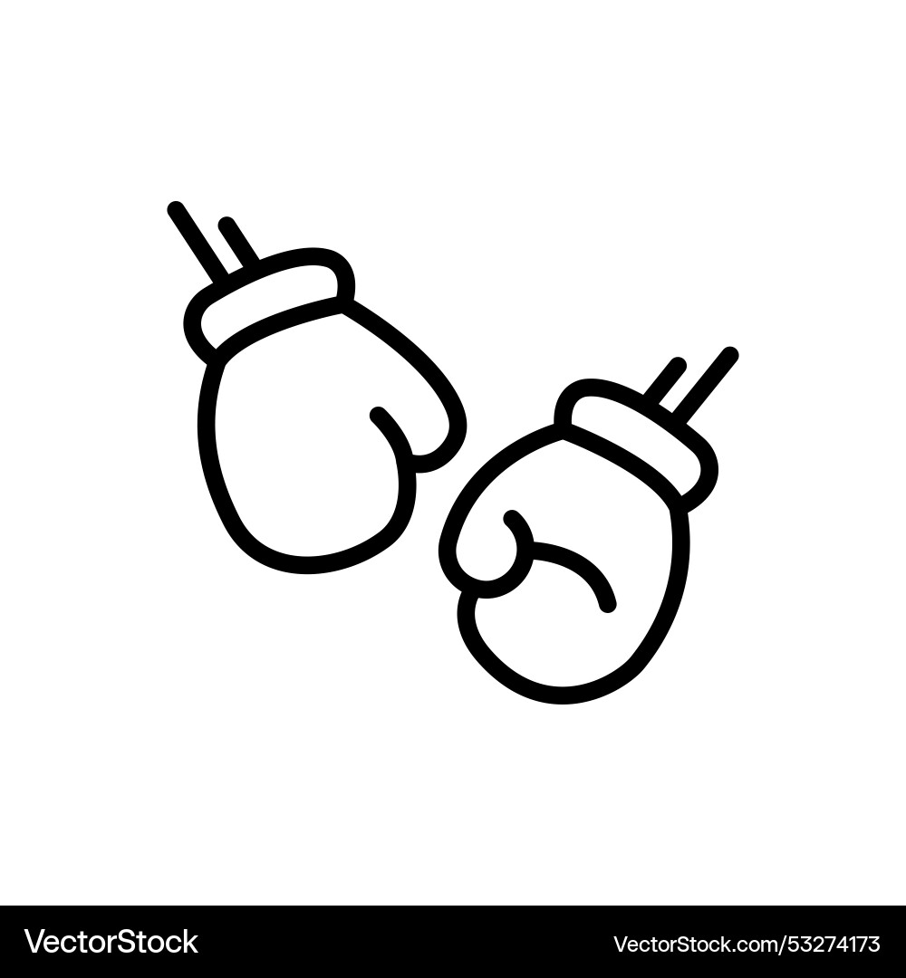 Boxhandschuhe Icon Ausrüstung zwei Boxhandschuhe Icon Ausrüstung zwei vektorbild
