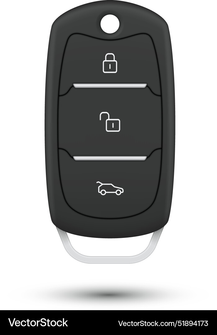 Car remote control key with lock unlock trunk open Car remote control key with lock unlock trunk open vector image