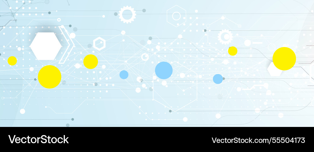 Circuit abstract background for science vector image