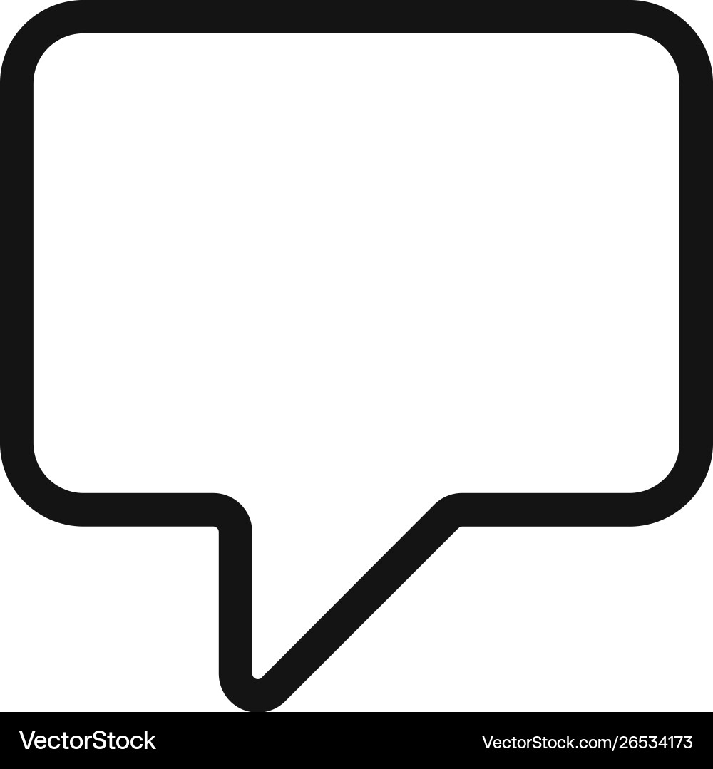 Comment icon in modern style for web site Comment icon in modern style for web site vector image