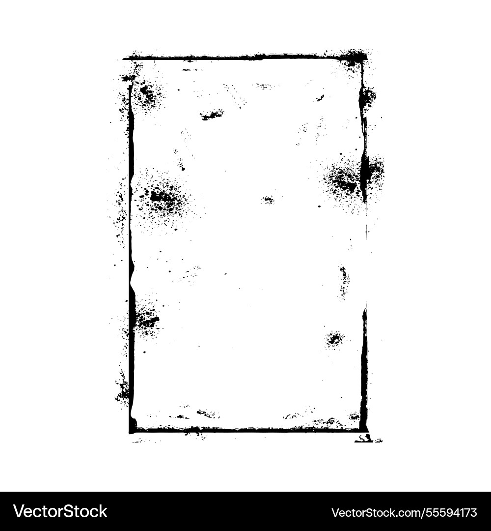 Design of retro grunge rectangular frame Design of retro grunge rectangular frame vector image