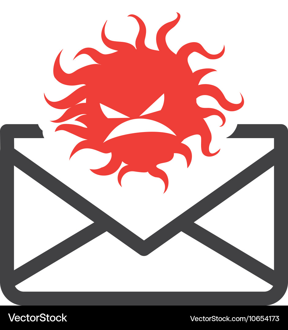 Envelope message with security icon design vector image