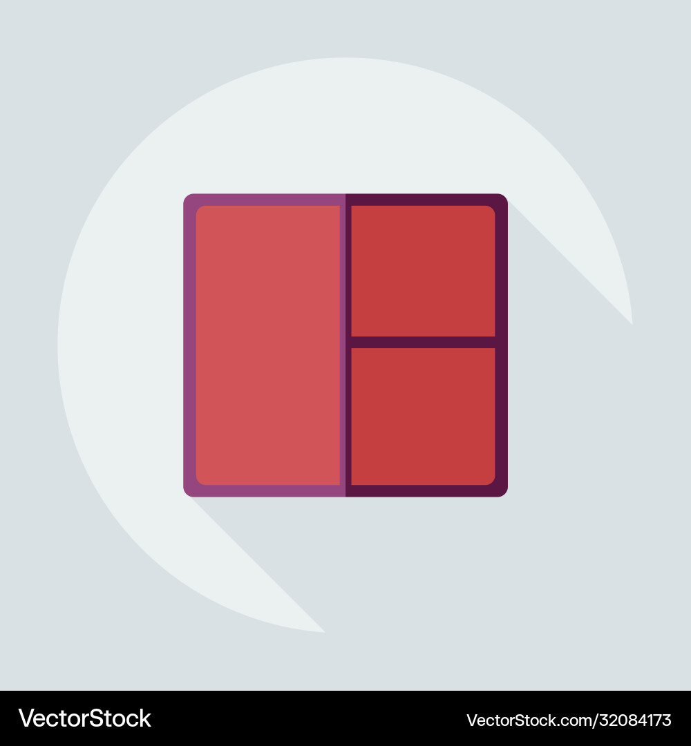 Flat modern design with shadow icons window Flat modern design with shadow icons window vector image