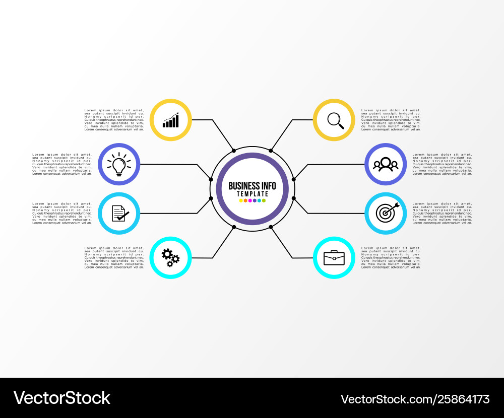 Infographic design template with options steps Infographic design template with options steps Vector Image