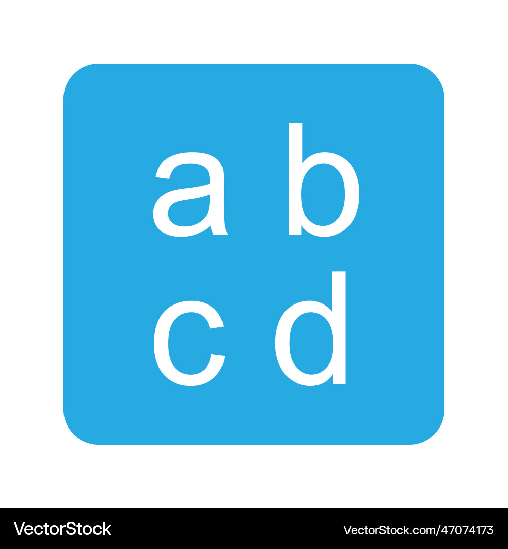 Input latin lowercase icon image suitable vector image