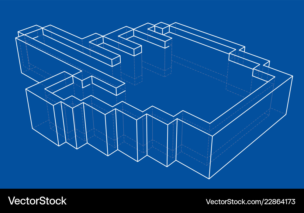 Pointer Hand Icon - Wireframe vector image