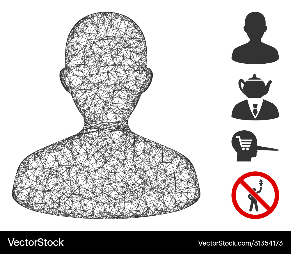 User web mesh Vector Image