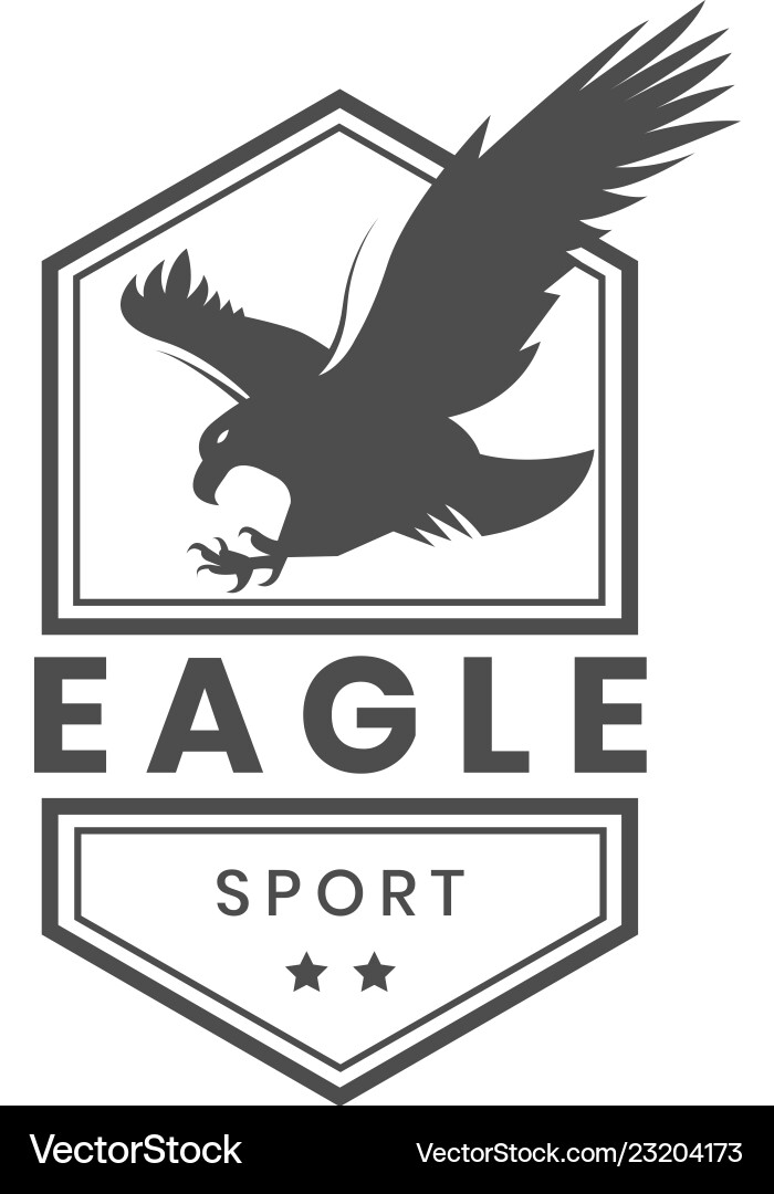 Vintage eagle hawk logo Template Vintage eagle hawk logo Template vektorbild