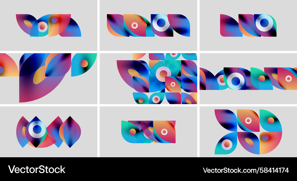 Abstract colorful shapes overlapping layers Abstract colorful shapes overlapping layers Vector Image