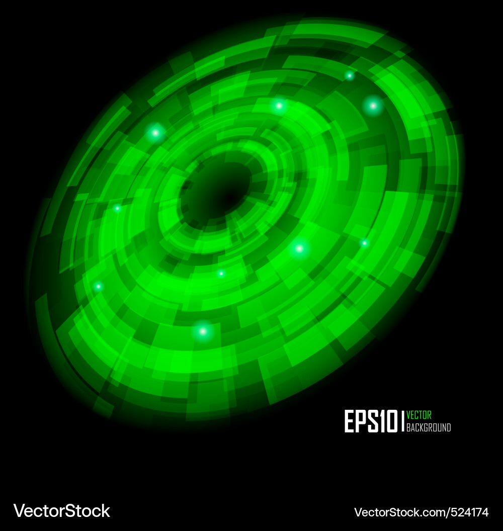 Abstract techno circle background eps 10 Vector Image
