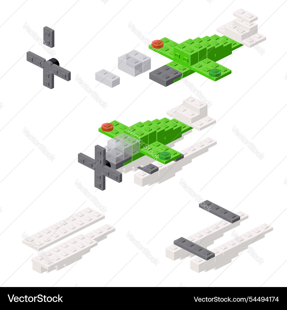 Concept with deconstruction hydroplane from Concept with deconstruction hydroplane from vector image