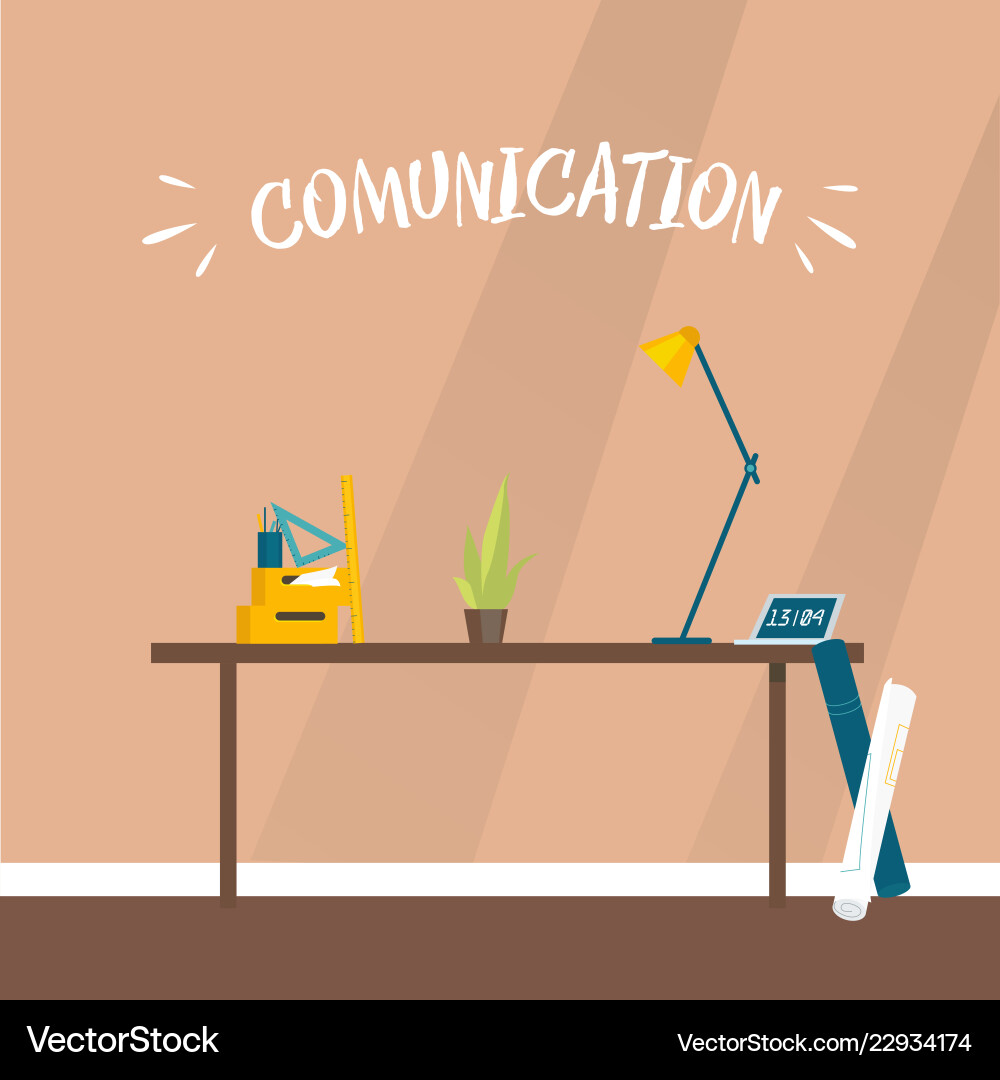 Designers workplace for creating projects Designers workplace for creating projects vector image