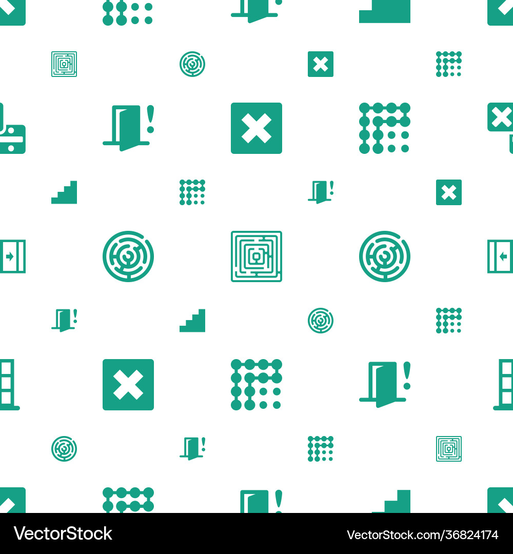 Exit icons pattern seamless white background Exit icons pattern seamless white background vector image
