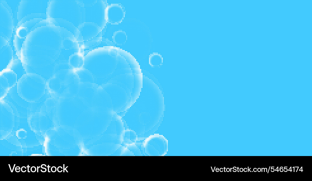 Halftone image an of round particles the dots Vector Image