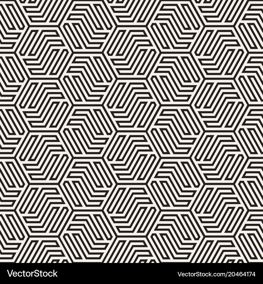 Hexagonal Abstract Pattern Vector Image