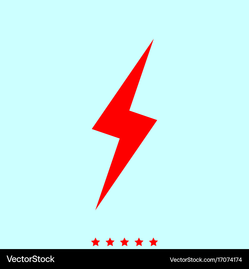 Lightning it is icon Vector Image