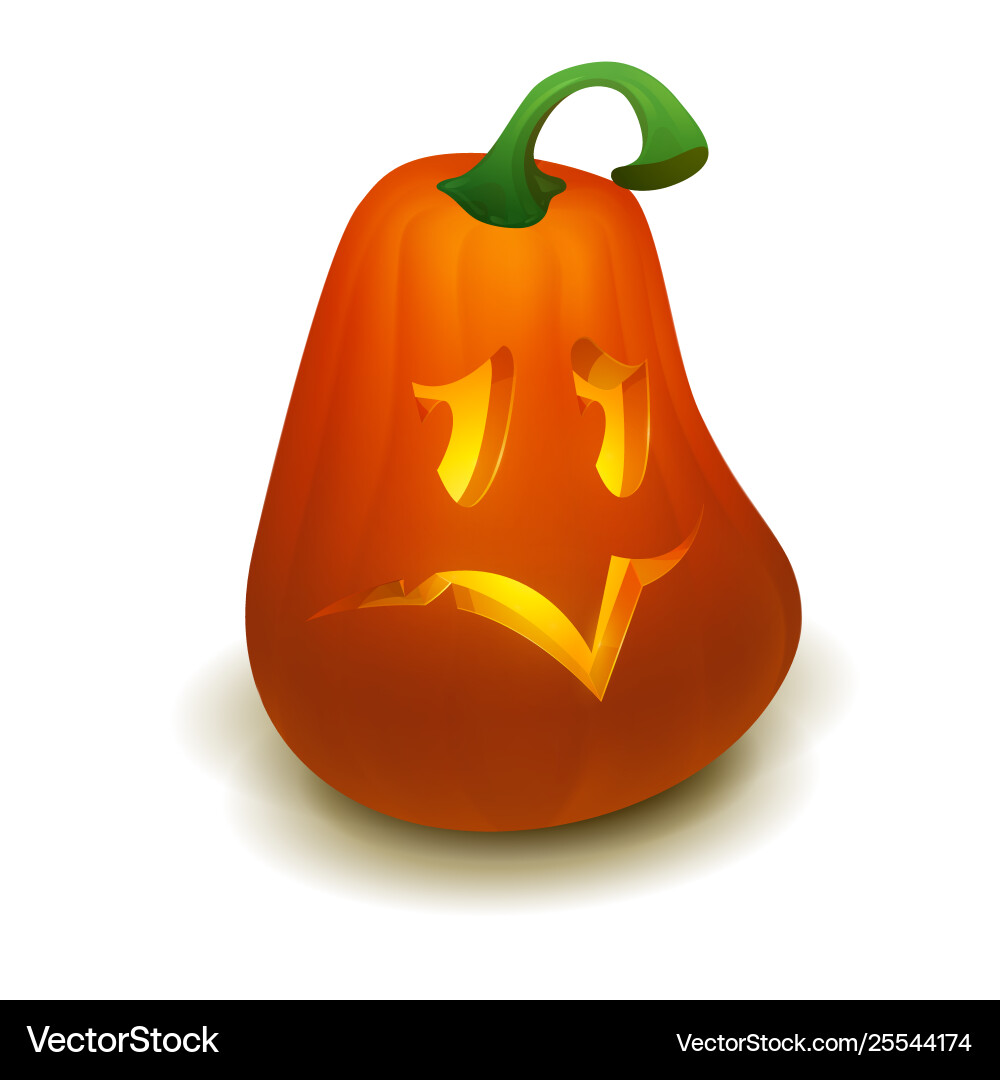 Realistische Halloween Kürbis mit Kerze Realistische Halloween Kürbis mit Kerze vektorbild