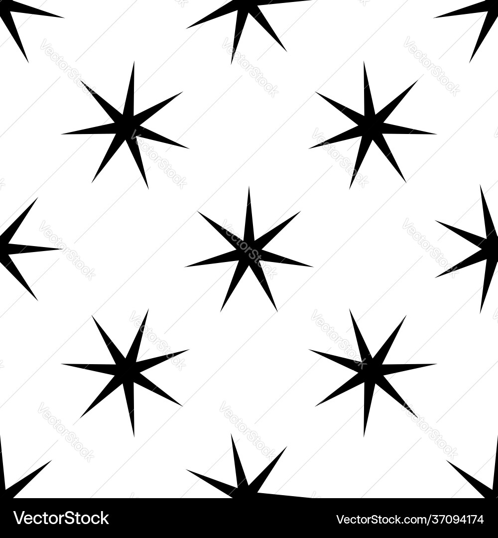 Repeatable seamless star shape pattern Vector Image