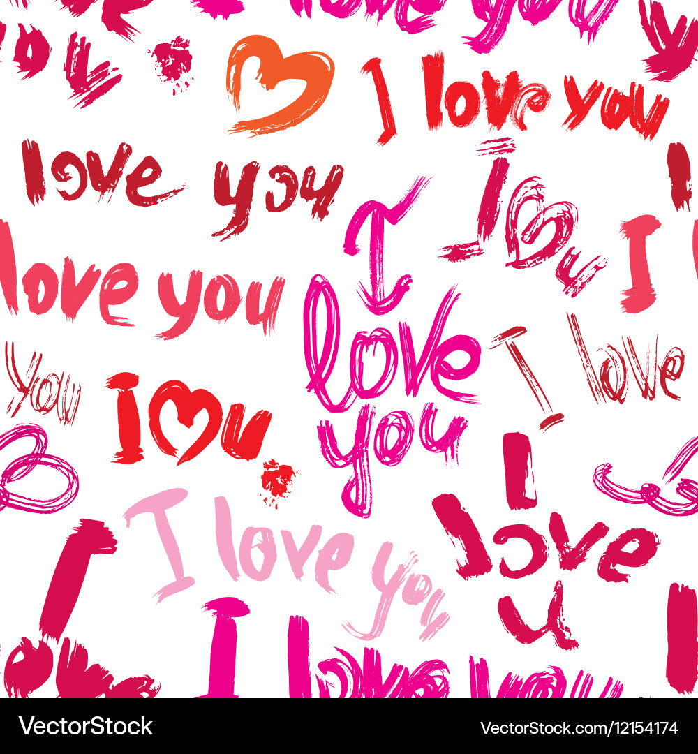 Seamless pattern with brush strokes and scribbles vector image
