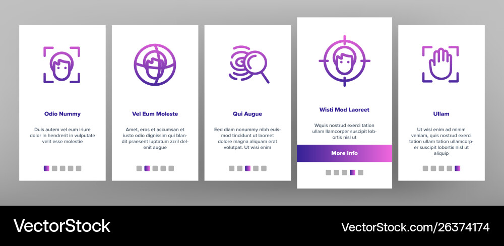Verification id onboarding Verification id onboarding vector image
