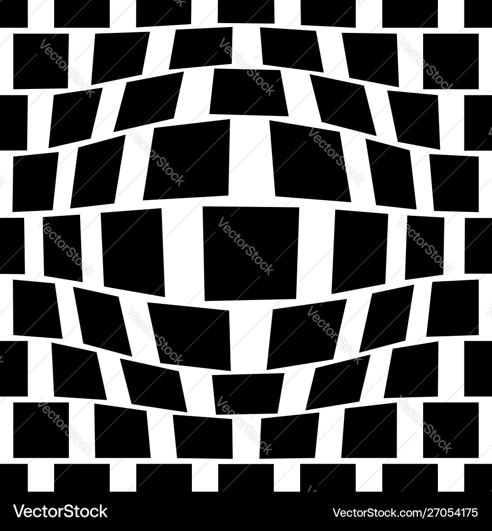 3d circular burst convex globe sphere orb distort Vector Image