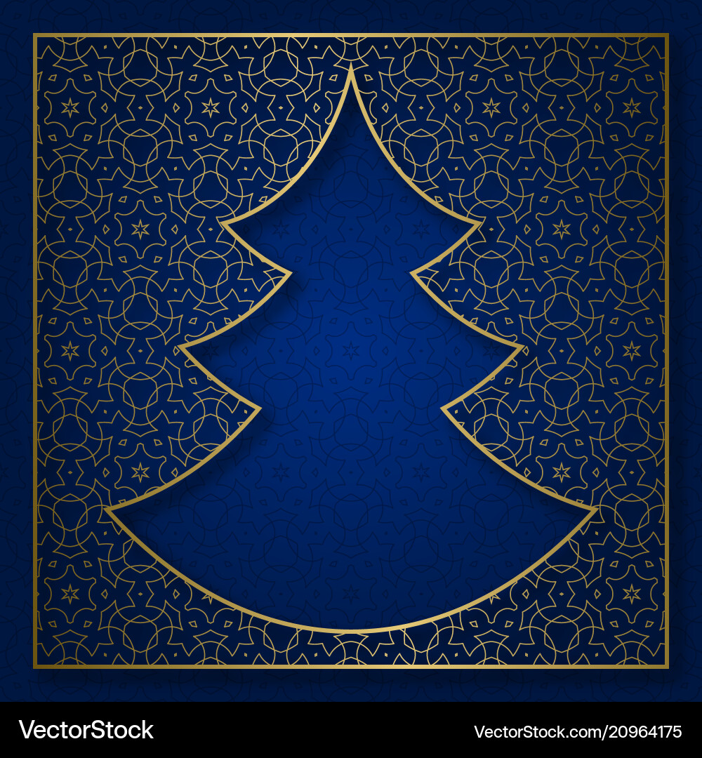 Christmas tree patterned background Christmas tree patterned background vector image