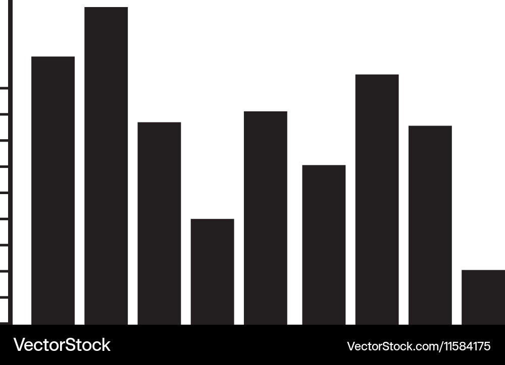 Graph chart icon image Vector Image