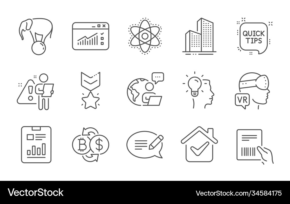 Idea bitcoin exchange and report document icons Idea bitcoin exchange and report document icons vector image