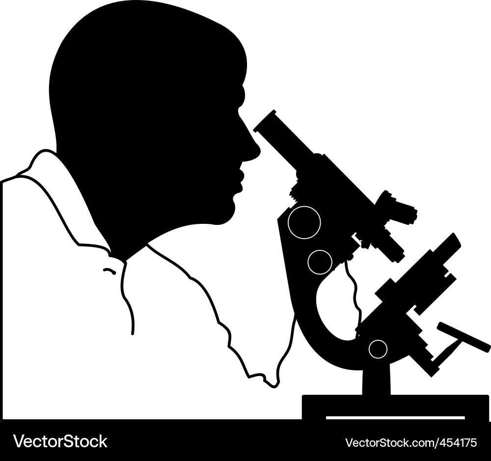 Laboratory Microscope Vector Image