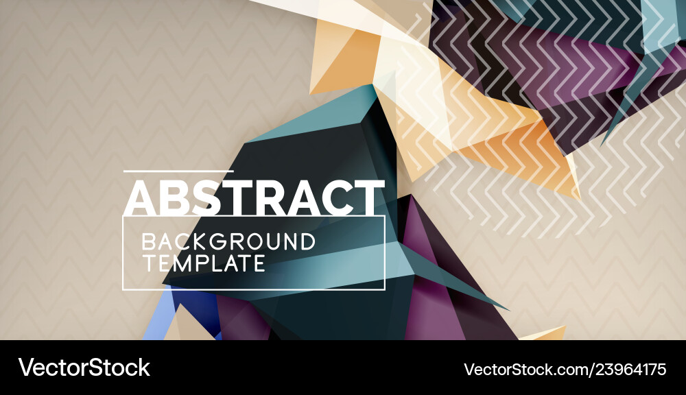 Low poly design 3d triangular shape background Low poly design 3d triangular shape background Vector Image
