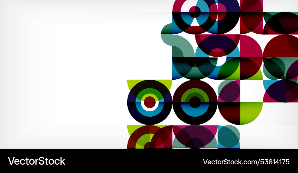 Minimal geometric abstract background circle Vector Image