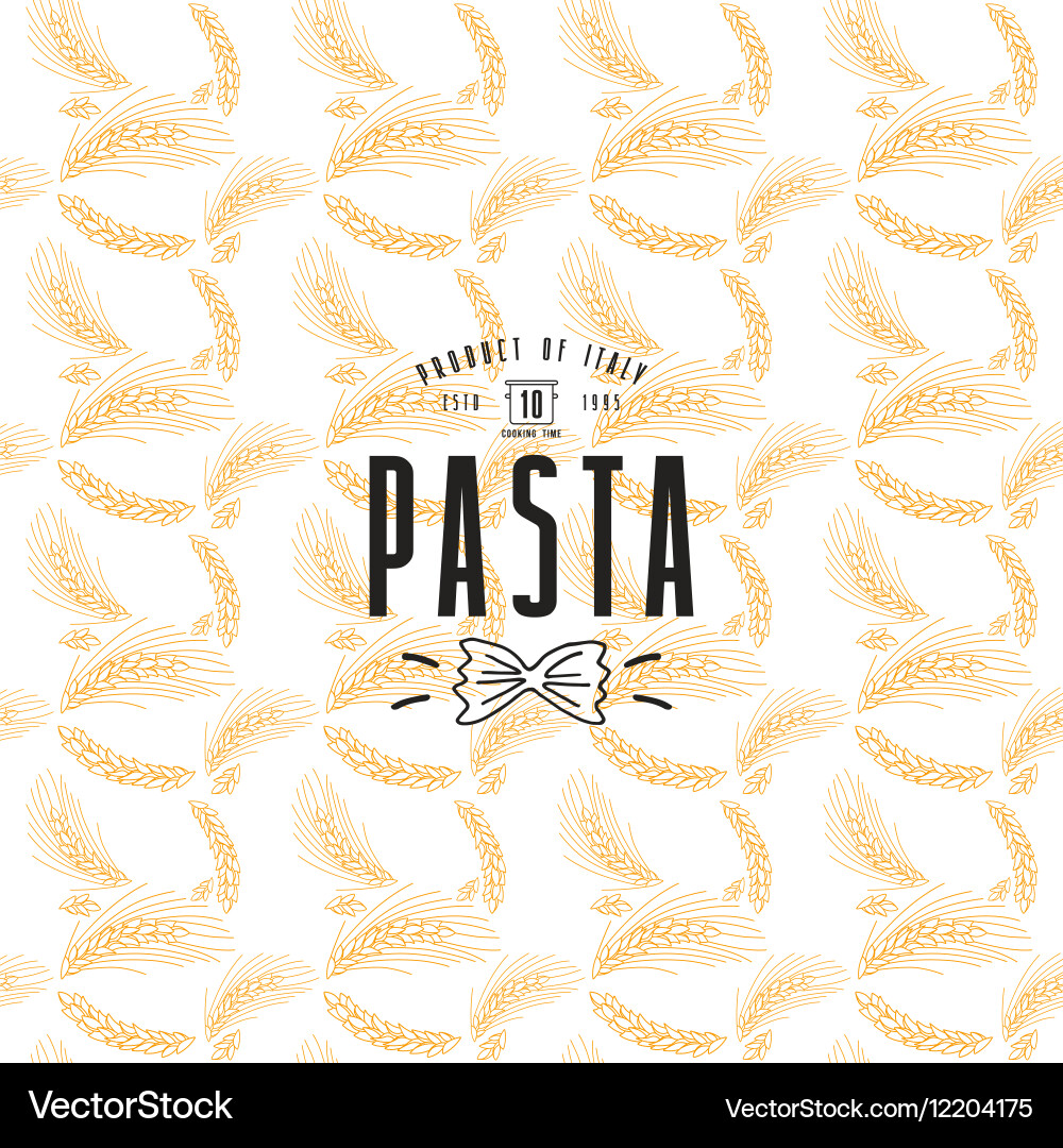 Seamless pattern with the image of wheat vector image