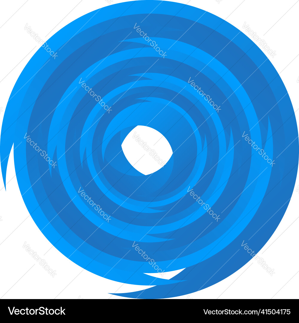 Spiral swirl twirl rotating segmented circle Vector Image