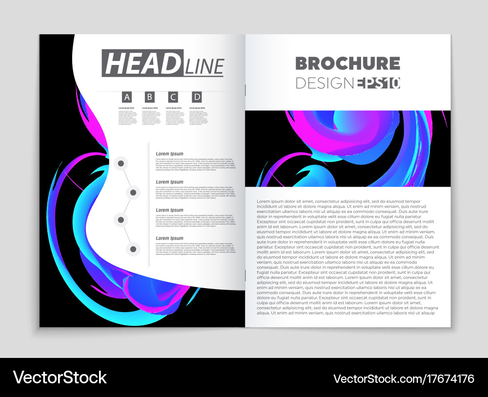Abstract layout background set for art vector image