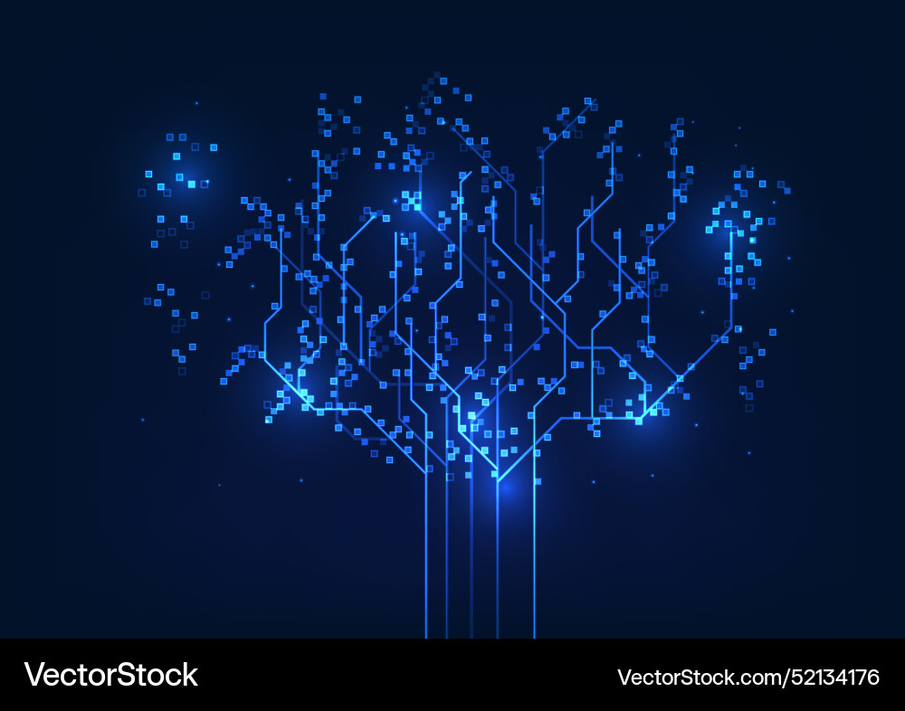 Big data connection technology background Big data connection technology background vector image