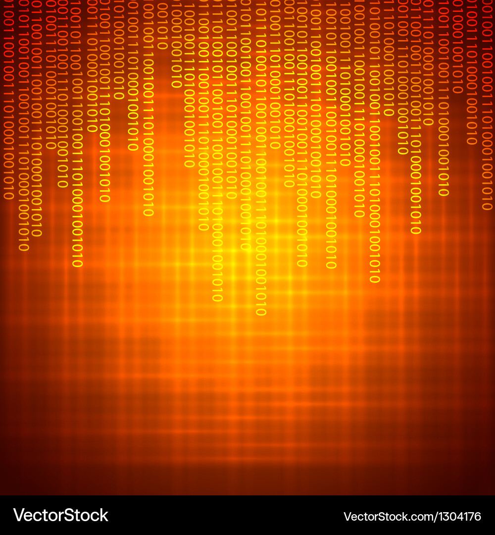 Binary Data Stream Background vector image