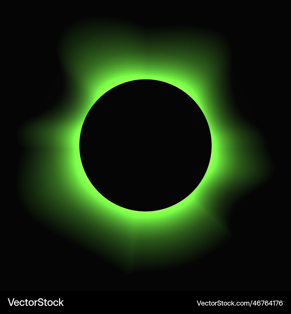 Circle illuminate light frame with color gradient Circle illuminate light frame with color gradient Vector Image