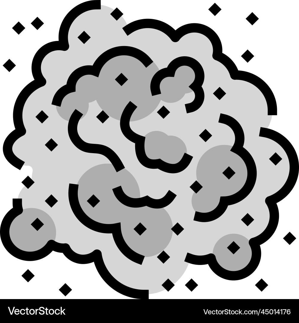 Dust particle color icon Dust particle color icon vector image