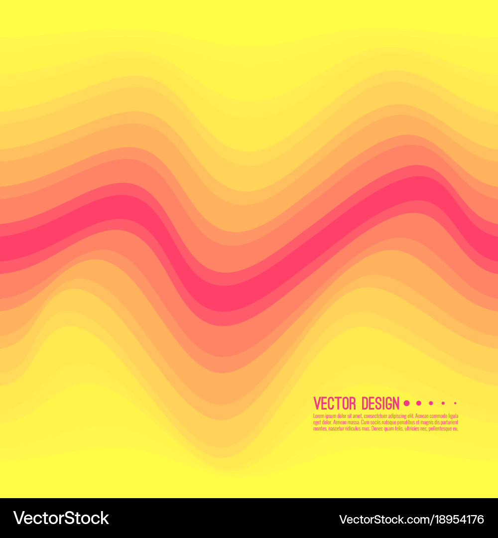 Dynamic Wave Texture Vector Image