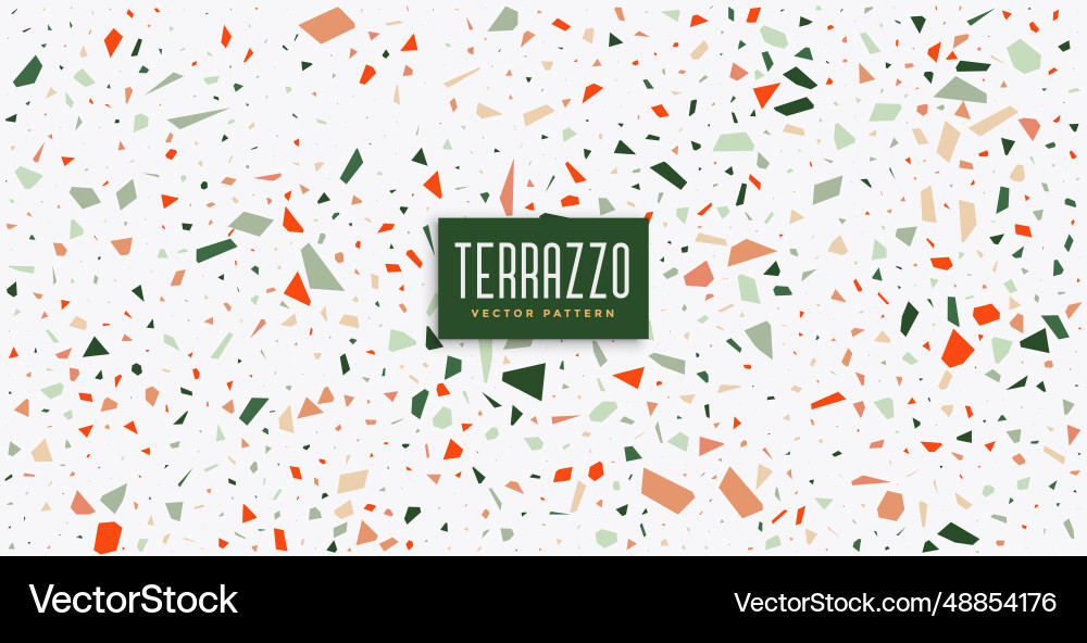 Modern and elegant terrazzo pattern backdrop vector image