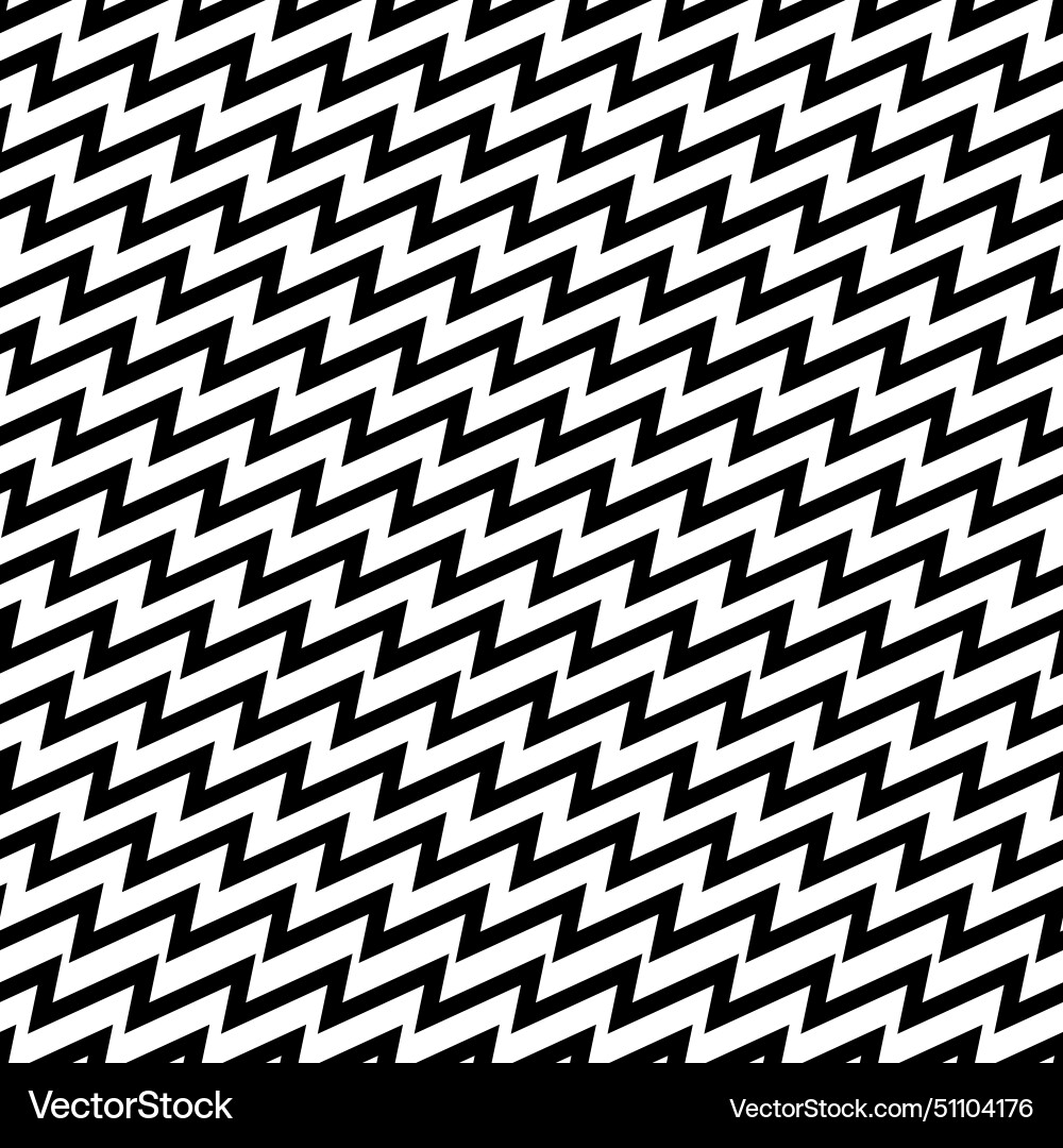 Monochrome seamless pattern with zigzag Vector Image