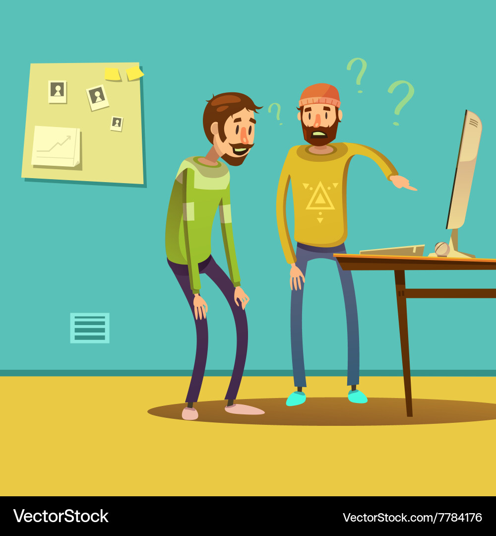 Problem Solving Team vector image