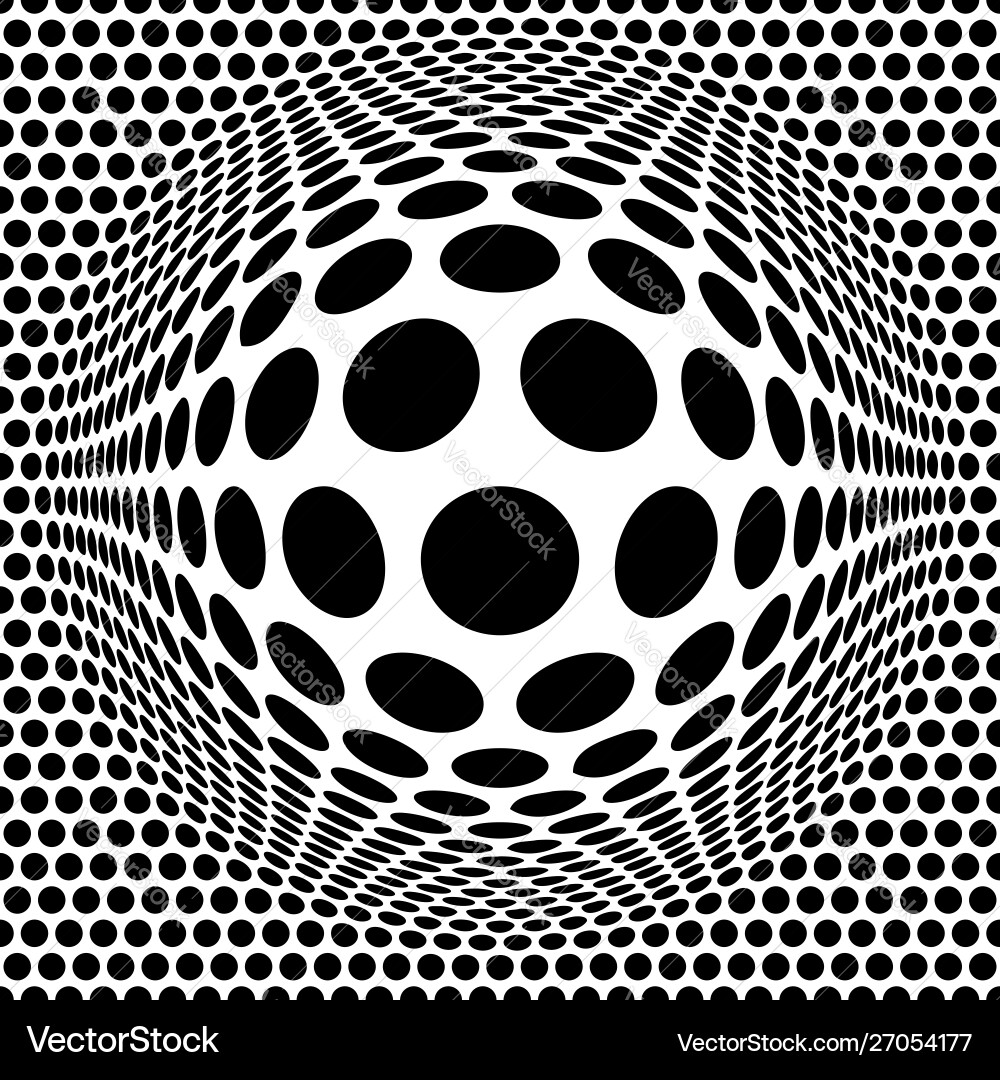 3d circular burst convex globe sphere orb distort 3d circular burst convex globe sphere orb distort vector image