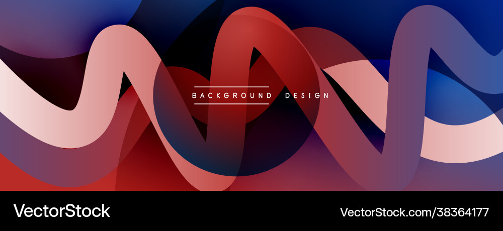 Abstract overlapping lines and circles geometric Vector Image