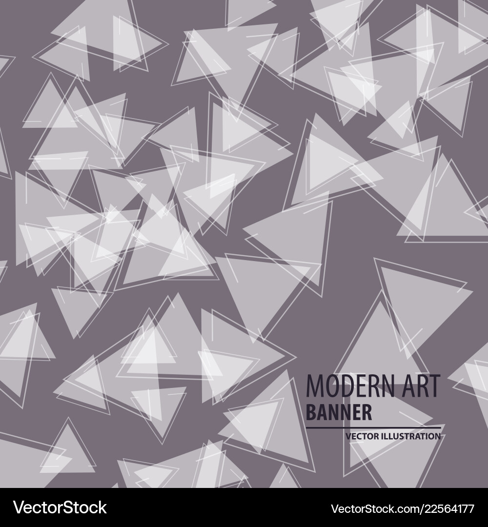Abstract triangle background 3d triangles modern vector image