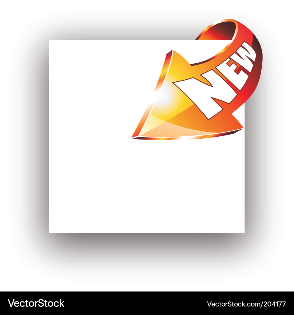 Corner Page Pointer vector image