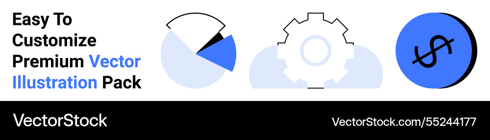 Data visualization process automation Data visualization process automation vector image
