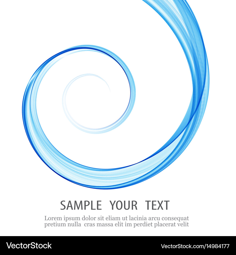 Dynamic Blue Wave Background Royalty Free Vector Image
